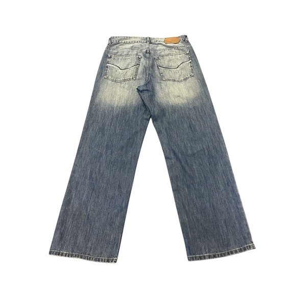 ECKO UNLTD Vtg Jeans Mens 34x32 Baggy Fit Wide Leg Medium Wash Skater Hip Hop - Picture 3 of 10